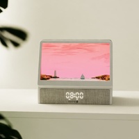 Réveil Lumineux Simulateur d'Aube avec Haut-Parleur Bluetooth 10W, Réveil Sonore et Bruit Blanc, Enceinte Sans Fil pour Chambre à Coucher