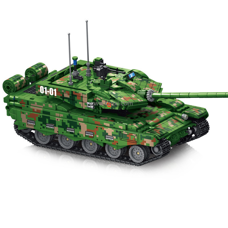Leyi 66035 Large Main Battle 99A Military Tank Assembly Toy
