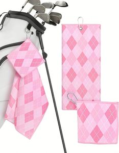 Serviettes de golf en microfibre gaufrée de haute qualité à séchage rapide avec logo personnalisé et crochet, faible MOQ - Product Image 3