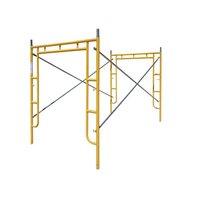 best price cheap 5'x6'6'' canada walk through folding scaffolding frame tractor front end loader scaffold frame