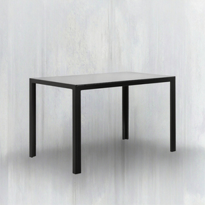 Mesa de Comedor Moderna de Vidrio al por Mayor, Mesa Rectangular Negra de 4/6 Plazas para Hoteles y Escuelas - Product Image 3