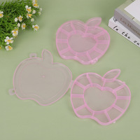 Boîte de rangement en plastique à 12 compartiments pour bijoux, boîte à perles, boîte à boucles d'oreilles, étui à bijoux, vente en gros