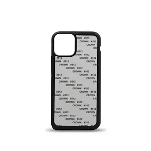 Für iPhone 14 13 12 11 Pro MAX Mini SE Blank 2D Sublimation TPU Handy hüllen DIY Druck Gummi Rückseite Schutzhülle