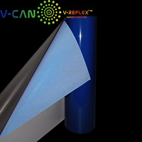 Película Termotransferible Reflectante de Color Personalizado para Logotipos Cortados con Plotter, Rollo de Vinilo Termotransferible Reflectante