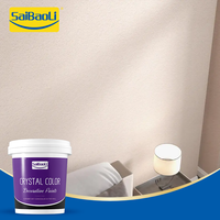 Peinture artistique de couleur diamant cristal de qualité supérieure pour murs, revêtement pour décoration intérieure, imperméable et durable