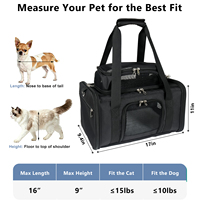 Sac de transport extensible pour animaux de compagnie en tissu cationique, fabricant de sacs de voyage portables en maille pour chats et petits chiens