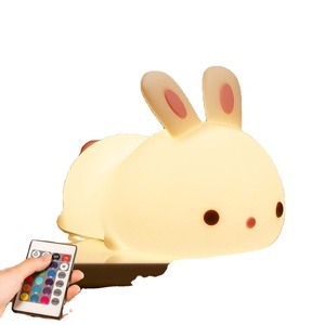 Kids Gifts Easter Night Light PVC Rabbit Vinyl <strong>Hare</strong> Plastic Silicon Bunny <strong>Lamp</strong> Custom Bunny Light - Product Image 1