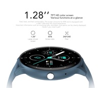 Montre connectée de sport et de fitness ZL02CPro à écran tactile de 1,28 pouce, surveillance de la santé, pour hommes et femmes, prix d'usine