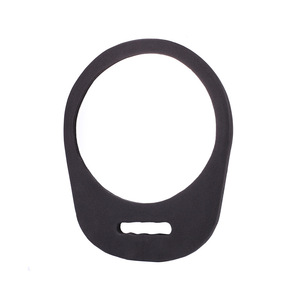Framed <b>Mirror</b> Rectangle Round <b>Plastic</b> Handle Home Use Salon Hair Styling Tool - Product Image 2