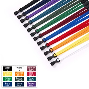 Manufacturer Custom <b>Polyester</b> Sublimation <b>Lanyards</b> with Logo Silk Screen Printing Personalized Neck Straps - Product Image 1