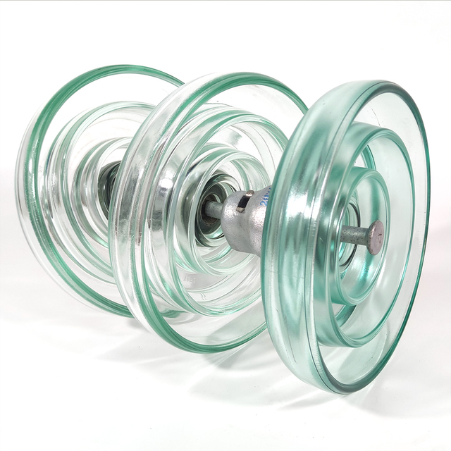 U160B 160kN Glass Aisladores Insulators Anti Pollution High Voltage Electrical Suspension Insulator