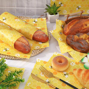 <span class=keywords><strong>Precio</strong></span> <span class=keywords><strong>de</strong></span> fábrica Summer Bee Wax Yellow Honeycomb Deli Paper Tissue Sandwich Wrap Paper Papel impermeable a prueba <span class=keywords><strong>de</strong></span> aceite - Product Image 4