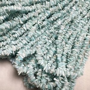 Vente en gros de pierres précieuses naturelles de 3 à 8mm en <span class=keywords><strong>Larimar</strong></span>, gravier irrégulier, perles en vrac pour la fabrication de bijoux, conception de bricolage, produits tendance - Product Image 1