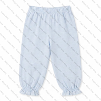 Pantalon de jogging multicolore pour petites filles, bas décontracté à volants pour enfants, pantalon bulle uni pour bébés filles