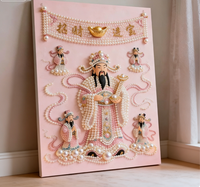 Kit d'impression artistique DIY Perles et Diamants pour Débutants, avec Forets Scintillants pour Décoration Murale Maison, Cadeau Thème Animaux Fait Main pour Adultes