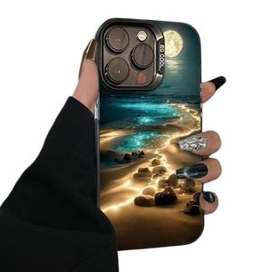 Coques de Téléphone Antichoc de Luxe Star River Beach pour iPhone 17 Air 16 15 Plus Pro Max 14 13 12 11 X – Coque Arrière Personnalisable avec Logo - Product Image 1