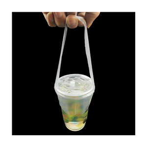 Taza de té de burbujas de plástico desechable, bolsa de transporte para llevar café - Product Image 6