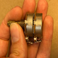 Nouveau Potentiomètre à Tube Nervuré Audio Stéréo Double CTS 500k Vintage 1965 Original en Stock (QTY)