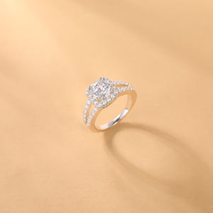 Somen 2CT Kubieke Zirkonia Koperen Ring Dames Trouwring CZ Belofte Ring Gebogen Ronde Vorm Bruidsring Maat 3.5-12 - Product Image 3