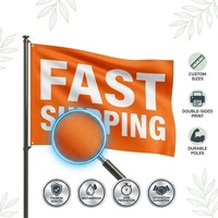 Drapeau promotionnel ODM personnalisé en polyester 3ft x 5ft, livraison rapide pour magasin, meilleur prix, vente en gros, conception gratuite, vente en gros populaire Y