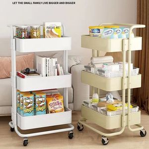 Factory Heavy Duty Metal Rolling Utility Cart <strong>Storage</strong> Rack Organizer with Wheels for <strong>Kitchen</strong> Bathroom Office Home <strong>Storage</strong> - Product Image 2