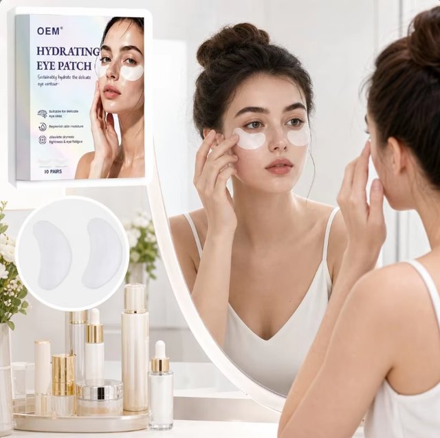 OEM Private Label Hydrating Hydrogel Eye Patch for Dark Circles and Puffiness Relief Eye Care Stickers