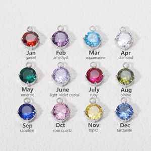 قطرة ماء الزركون حجر عيد ميلاد صغيرة قلادة على شكل كمثرى الفولاذ المقاوم للصدأ حامل حجر قلادة الأقراط ديي قلادة - Product Image 5