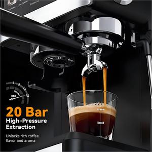 Machine à expresso avec moulin intégré, 20 bars, <span class=keywords><strong>cafetière</strong></span> tout-en-un avec mousseur à lait, fonction cold brew, 30 réglages de mouture - Product Image 4