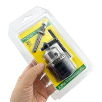 Kit de 3 mandrins de perceuse 16 mm avec clé, filetage 1/2 20UNF, adaptateur de mandrin, accessoire pour outil électrique, pour support de foret électrique