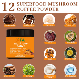 กาแฟเห็ดเกรดสูงส่งเสริมการรับรู้และพลังงานด้วย Reishi Lion's Mane 12ผงกาแฟเห็ดซุปเปอร์ฟู้ด - Product Image 3