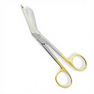 Tijeras para Vendajes Lister Curvas de Acero Inoxidable Profesionales Premium de BISONS, con Inserto de Carburo de Tungsteno - Product Image 1