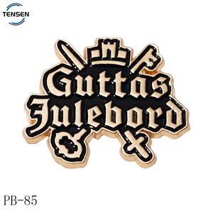 Khuyến mãi may mặc kim loại Pin huy hiệu sản xuất tùy chỉnh dập nổi logo nhãn pins quần áo kim loại cứng men thẻ với an toàn pins - Product Image 5