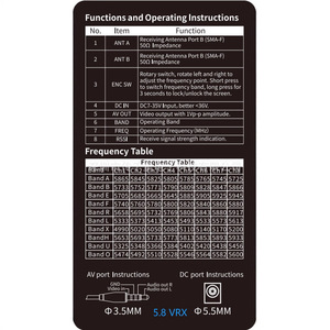 VRX BOX 5.8G 1.2G 1.7G 2.7G 3.3G 7.2G FPV Video Receivers for Drone and 4K <b>Camera</b> Smart Aluminium Material - Product Image 4