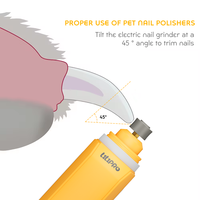LILIPRO PG101 Wiederaufladbarer Hunde-Nagelschleifer Elektrischer Leiser Krallenschärfer für Haustiere Geräuscharmes Kabelloses Tierpflege-Set für Katzen