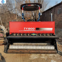 Semoir à gazon à haute productivité avec moteur, machine à planter des graines d'herbe pour les parcs, équipement de semis de graines d'herbe et de trèfle