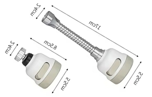 Bathroom Basin and Kitchen Spout Nozzle Aerator 3 Function Swivel Water Saver Aerator Party <b>Gifts</b> - Product Image 4