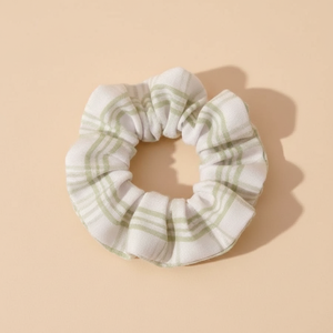 Fascia di gomma per capelli fatta a mano in tessuto pastello per bambini ragazze di tendenza moda stampa strass fiore dolce stile vendita all'ingrosso - Product Image 2