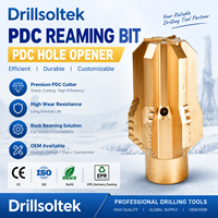 2026 Drillsoltek Drillsoltek PDC Hole Opener Fixed Cutter Reaming Bit untuk Pembesaran Lubang Bor