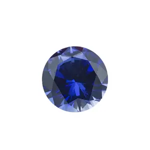 Hohe qualität euro maschine cut synthetische blue sapphire edelstein mit niedrigen preis für alle art von ringe/wattch/schmuck