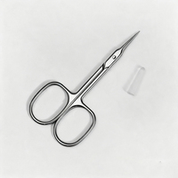 Ciseaux à cuticules, en acier inoxydable, ultra-affûtés, à pointe fine, pour éliminer les peaux mortes et les ongles incarnés, pour la manucure