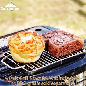 Grille de cuisson en acier inoxydable 304 pour camping, 9.6x6.8 pouces, accessoires pour barbecue, grille de cuisson avec poignée - Product Image 4