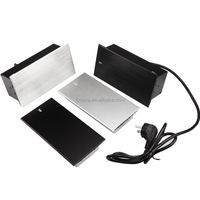 Prise de bureau intégrée CE coulissante latérale cachée boîte de gestion des câbles multifonctions prise de courant de table avec USB pour le bureau