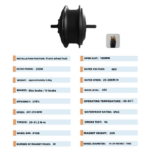 Kit de conversion de vélo de montagne AFTFA à assistance électrique au lithium 48V 250W avec <span class=keywords><strong>moteur</strong></span> de vélo électrique à entraînement avant à engrenages <span class=keywords><strong>pour</strong></span> la vente en gros - Product Image 3