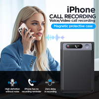 Enregistreur vocal 64 Go alimenté par l'IA Chat GPT, enregistreur audio en alliage d'aluminium, WIFI, Bluetooth, 40h pour les appels téléphoniques et les réunions