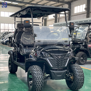 Voiturette de golf électrique au lithium 72V personnalisée, 6 <span class=keywords><strong>places</strong></span>, tout-terrain, rehaussée, homologuée pour la route, Club Car - Product Image 1