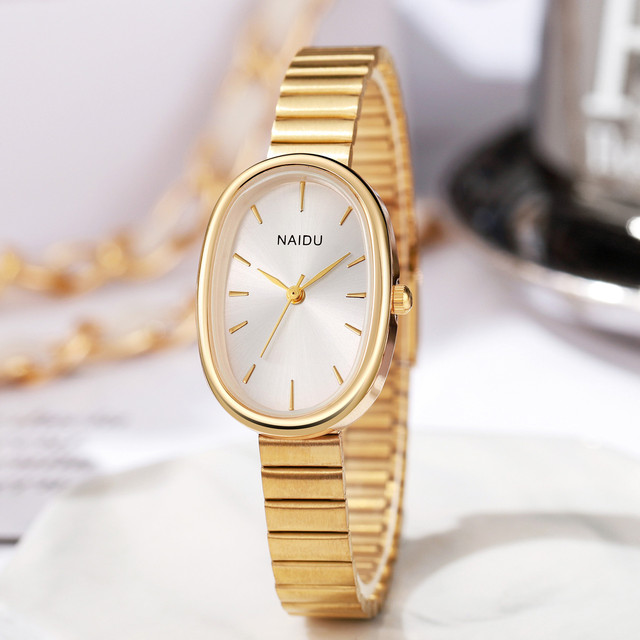 Quartz Watch with Colorful Classic Wrist Watch for Women Fashion Oval Style Business Luxury Watches