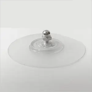 Durchmesser 60 mm Wasserdicht Transparent Wieder verwendbar Nahtlose Wand haken Badezimmer Küche Starke selbst klebende Schraubens chnalle Haken