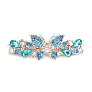 Coloré Strass Papillon Cheveux Barrette Bling Diamant Fleur Épingle À Cheveux Paillettes Strass Printemps Pince À Cheveux Pour Les Filles - Product Image 1