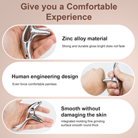 Outil de massage Gua Sha ergonomique en alliage de zinc personnalisé OEM pour le corps entier avec étiquette privée, fabriqué en Chine