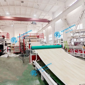 Extrudeuse de production de cuir de plancher roulant en plastique PVC faisant la ligne de machine engrenage de moteur <span class=keywords><strong>non</strong></span> <span class=keywords><strong>moussant</strong></span> sans bulles pour profil - Product Image 1